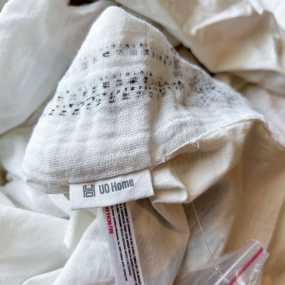 UO Home Urban Outfitters "Savta" Gauze Duvet Cover Twin Size Muslin Gauze Boho - Picture 13 of 16